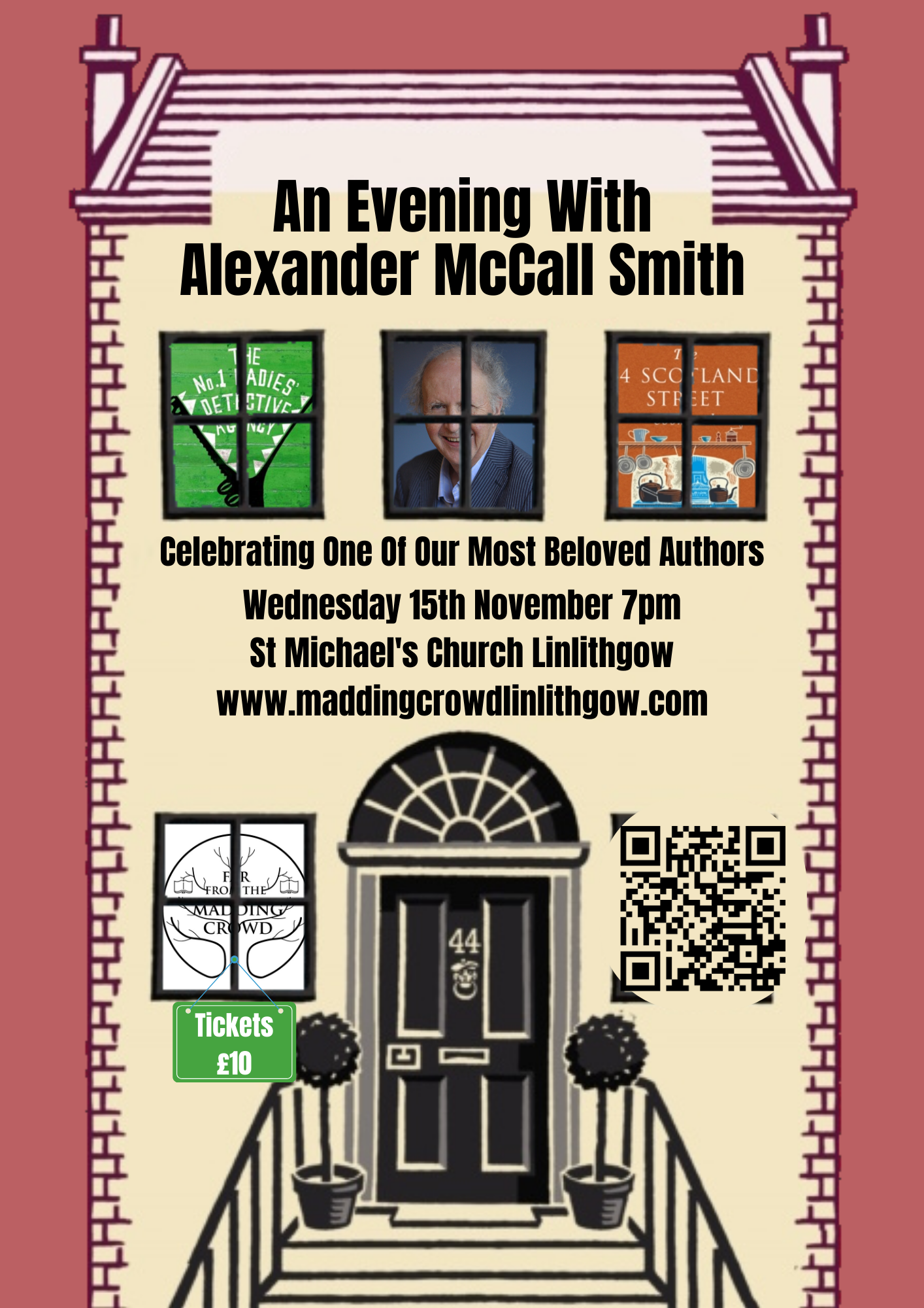 An Evening with Alexander McCall Smith and Anna Marshall