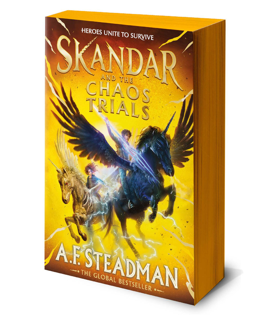 Pre-Order for 13th of February: Indie Exclusive paperback copy of Skandar and the Chaos Trials by AF Steadman