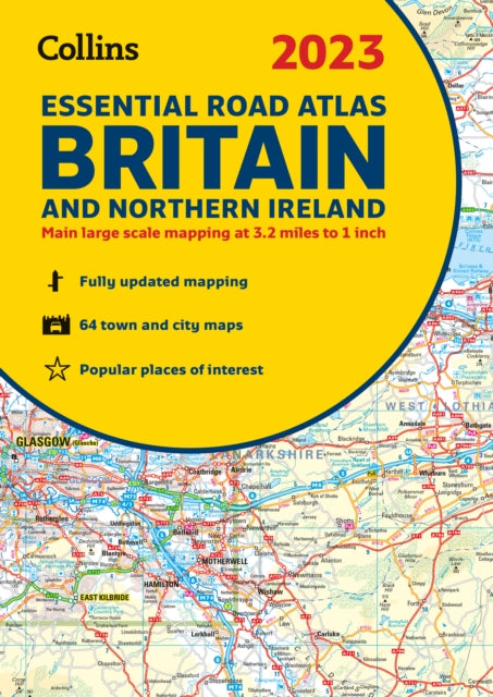 2023 Collins Essential Road Atlas Britain and Northern Ireland : A4 Spiral-9780008447823